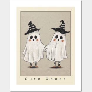 Boo-tiful Haunts: Halloween Cute Ghost Posters and Art